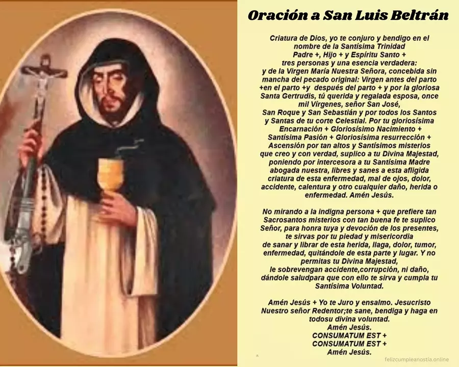 Oración a San Luis Beltrán